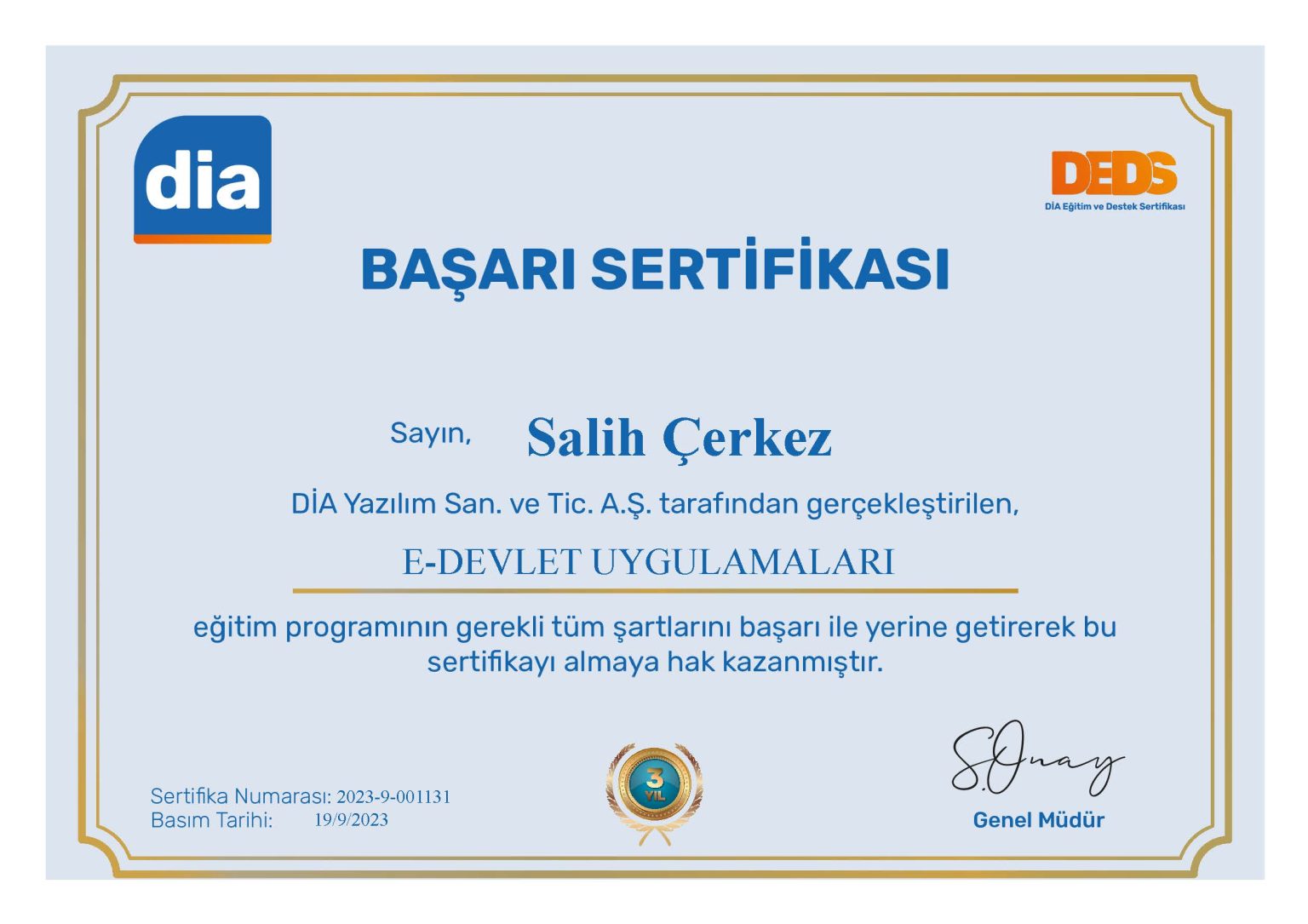 E-DEVLET UYGULAMALARI